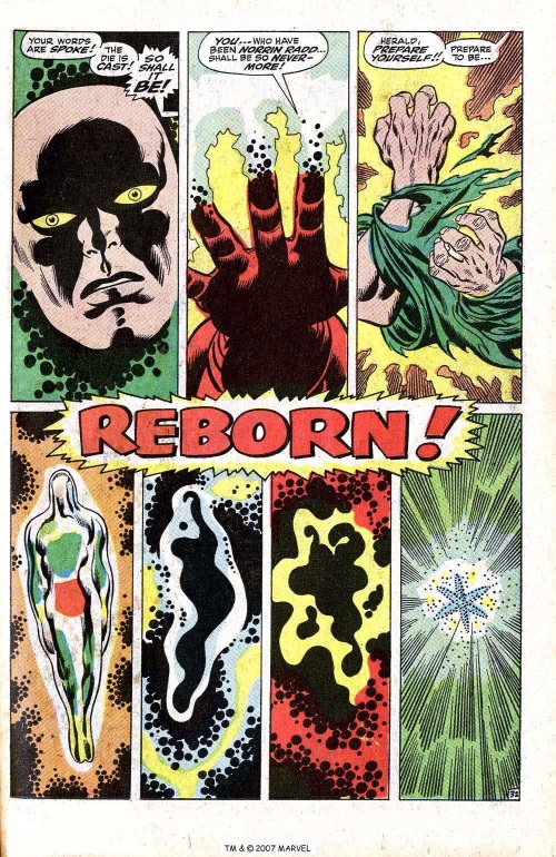 Power bestowal (persons)–Galactus Creates Silver Surfer-Silver Surfer V1 #1