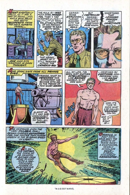 Power Bestowal (persons)–Gamma-Doc Samson-Incredible Hulk V1 #141-17