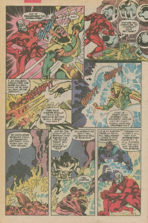 Power Manipulation–Apocalypse manipulates Caliban-X-Factor V1 #50