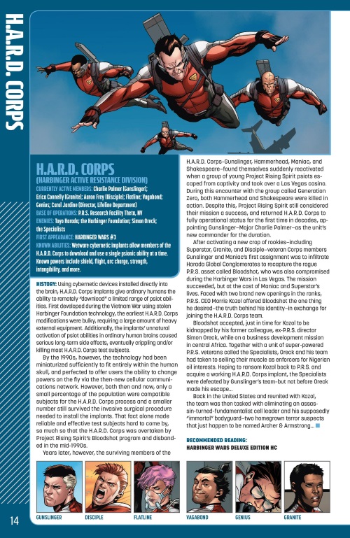 Power Mimicry-H.A.R.D. Corps-Valiant Universe Handbook FCBD (2014)
