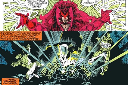 Probability manipulation (bad)–Scarlet Witch (Marvel)