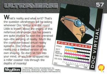Reality Warping-1993 SkyBox Ultraverse-57Bk Doc Virtual