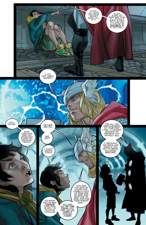 Reincarnation (self)–Loki Reincarnated as French card shark-Thor #617 (Marvel)