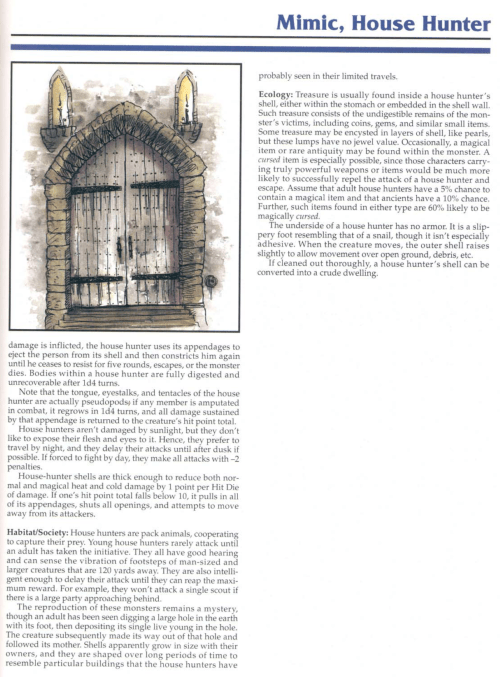 shape-shifting-house-hunter-mimic-tsr-2145-monstrous-compendium-annual-volume-1