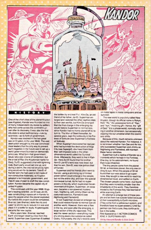 Size Reduction (object)-Brainiac-Kandor-Who's Who #12 (1986)