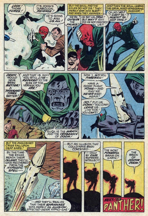Size Reduction (object)-Doctor Doom shrinks Red Skull-Astonishing Tales V1 #5