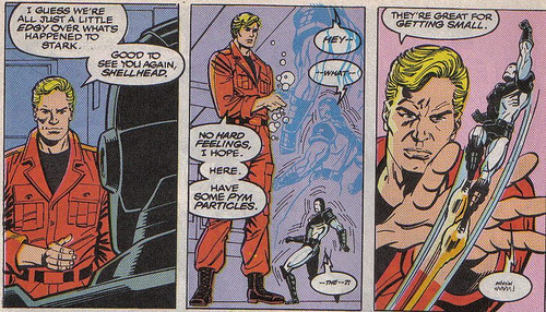 Size Reduction (object)-Henry Pym vs War Machine (DC)