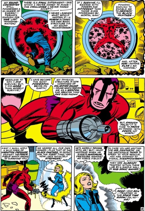 Sound Mimicry–Klaw-Fantastic Four #56 (1966) (DC)