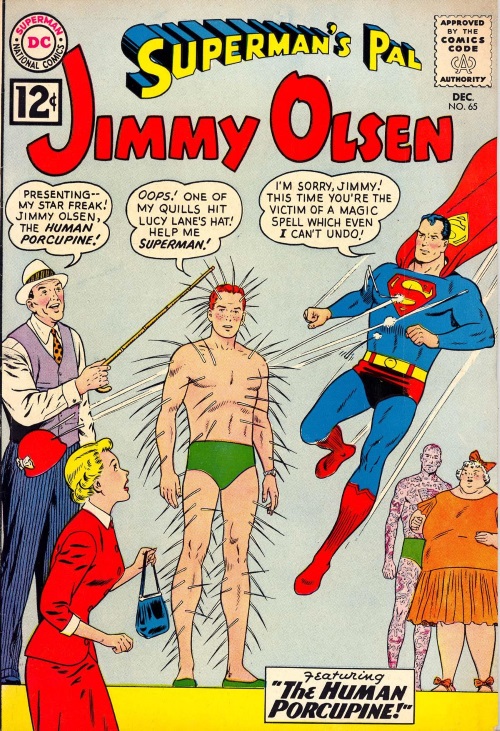 Spike Portrusion-Jimmy Olsen as Human Porcupine-Superman's Pal #65