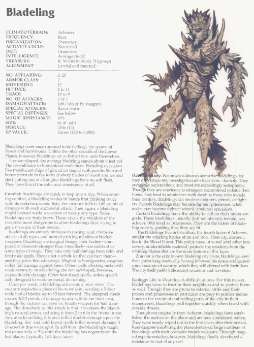 spike-protrusion-bladeling-tsr-2166-monstrous-compendium-annual-volume-3