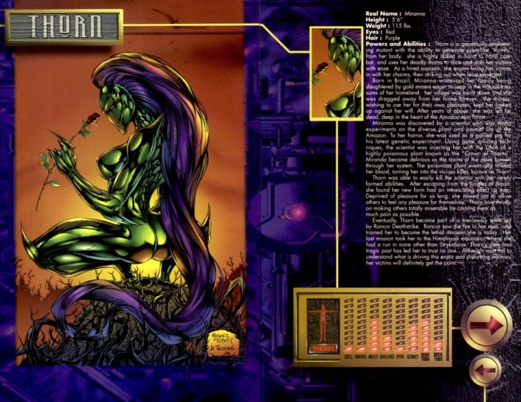 spike-protrusion-thorn-cyberforce-sourcebook-2