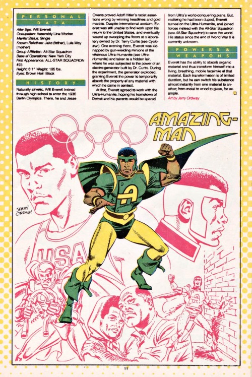 Substance Mimicry (many)-Amazing Man- DC Who's Who #1