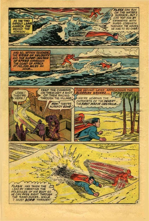 Superhuman Speed–Flash vs Superman-Superman V1 #199