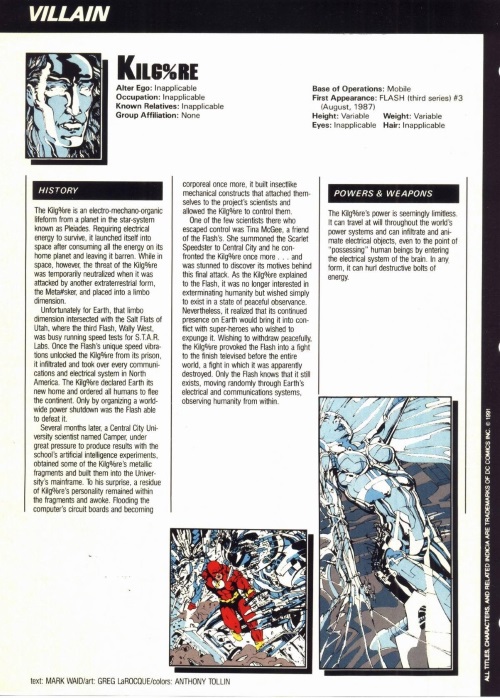 Technomimicry-Kilg%re -Who's Who in the DC Universe #10