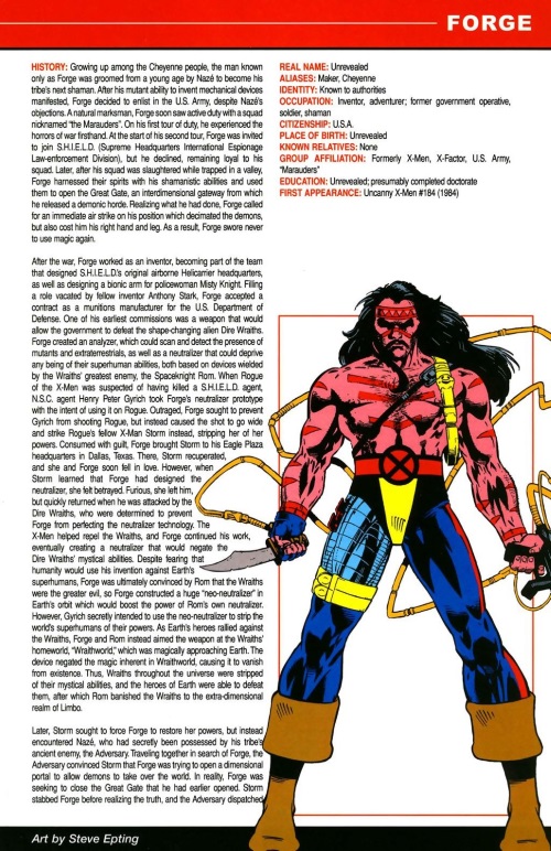 Technopathy-Forge (Marvel)-All-New OHOTMU A to Z #4