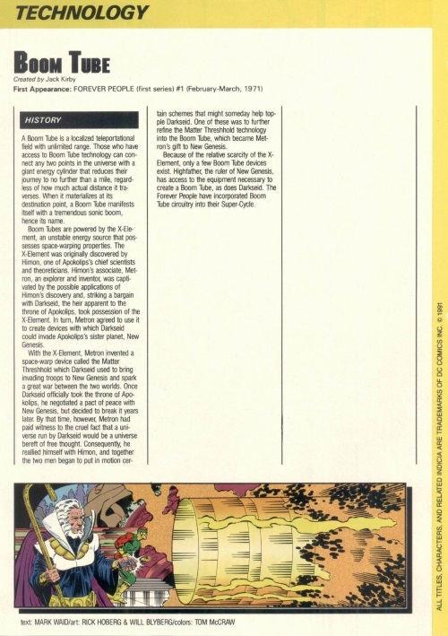 Teleportation (other)-Boom Tube-Who's Who in the DC Universe #11