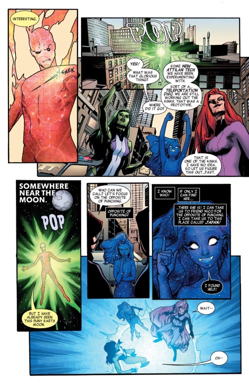 Teleportation (other)–A-Force #2 (2016)