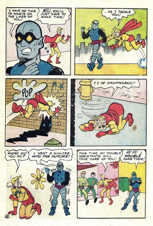 time-travel-self-captain-sprocket-mr-clock-archies-madhouse-45-1966