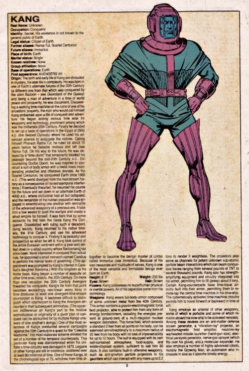 Time Travel (self)–person-Kang-Official Handbook of the Marvel Universe V1 #6