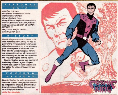 Transmutation (elemental)-Cosmic King-DC Who's Who V1 #5