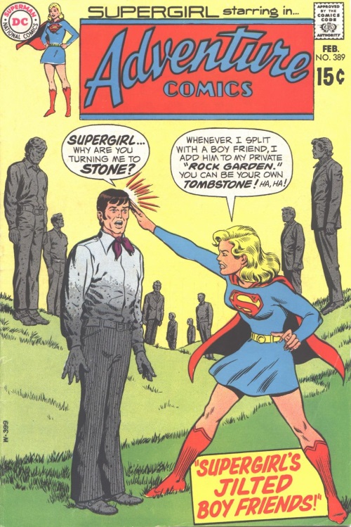 Transmutation (petrification)-Supergirl-Adventure Comics V1 #389