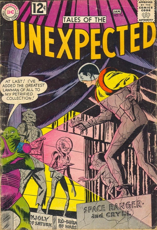 Transmutation (petrification)–Space Ranger-Tales of the Unexpected #74