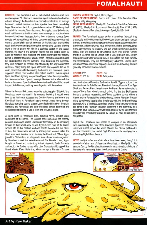 Amorphous Mimicry-Fomahaulti-OHOTMU A - Z Update #3