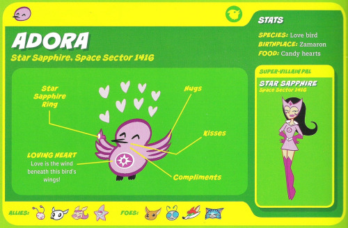 Avian Mimicry-Adora-Star Sapphire-Capstone’s DC Super-Pets Character Encyclopedia