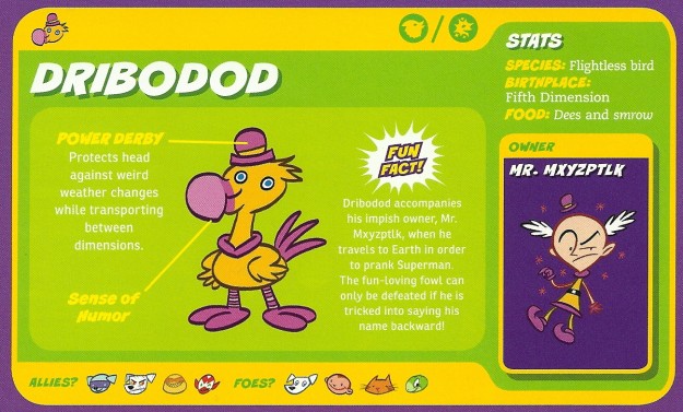 Avian Mimicry-Dribodod-Capstone’s DC Super-Pets Character Encyclopedia