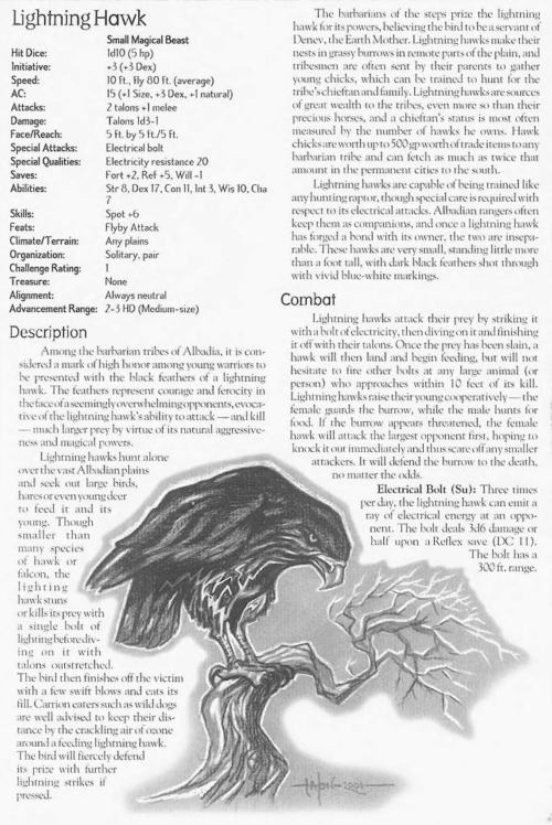 avian-mimicry-lightning-hawk-creature-collection-ii-dark-menagerie