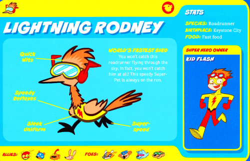 Avian Mimicry-Lightning Rodney-Capstone’s DC Super-Pets Character Encyclopedia
