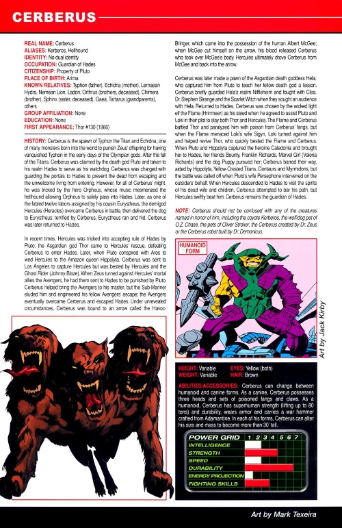 Canidae Mimicry-Cerberus-Marvel Pets Handbook #01