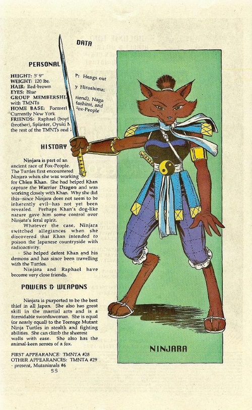 Canidae Mimicry-Ninjara-TMNT Mutant Universe Sourcebook #2