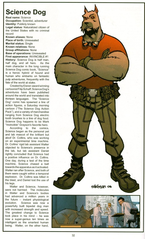 Canidae Mimicry-Science Dog-Official Handbook of the Invincible Universe #2 (Image)