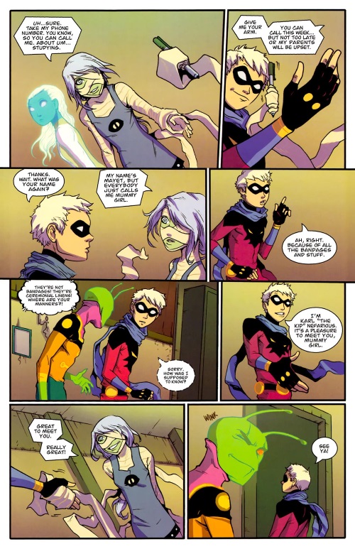 Cloth Manipulation-Mummy Girl-Gladstone's School for World Conquerors #3 (Image)