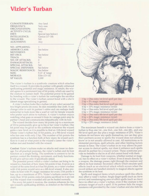 cloth-mimicry-viziers-turban-tsr-2158-monstrous-compendium-annual-volume-2