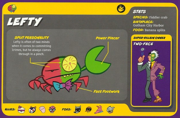 Crustacean Mimicry-Lefty-Two-Face-Capstone’s DC Super-Pets Character Encyclopedia