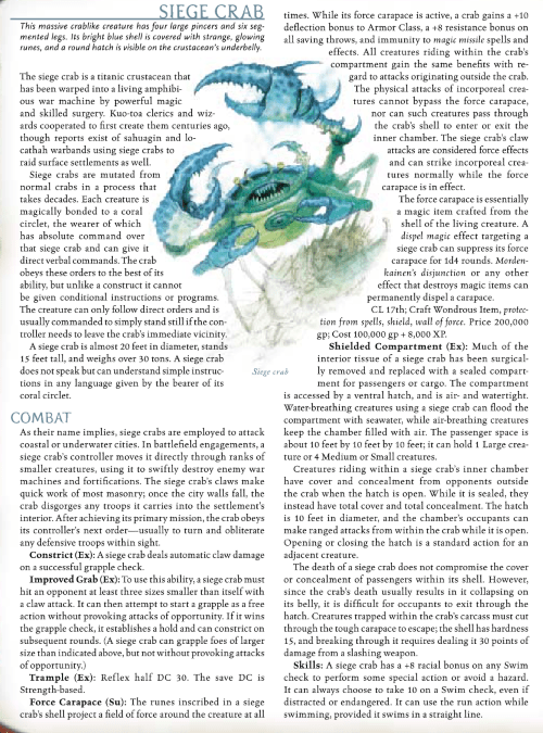 crustacean-mimicry-siege-crab-dd-3-5-monster-manual-iii