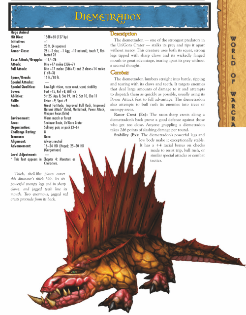 dinosaur-mimicry-wow-diemetradon-world-of-warcraft-monster-guide