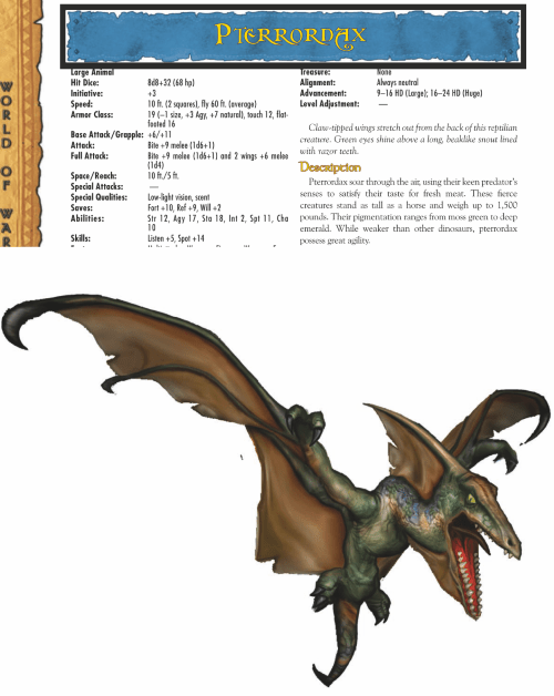 dinosaur-mimicry-wow-pterrordax-world-of-warcraft-monster-guide