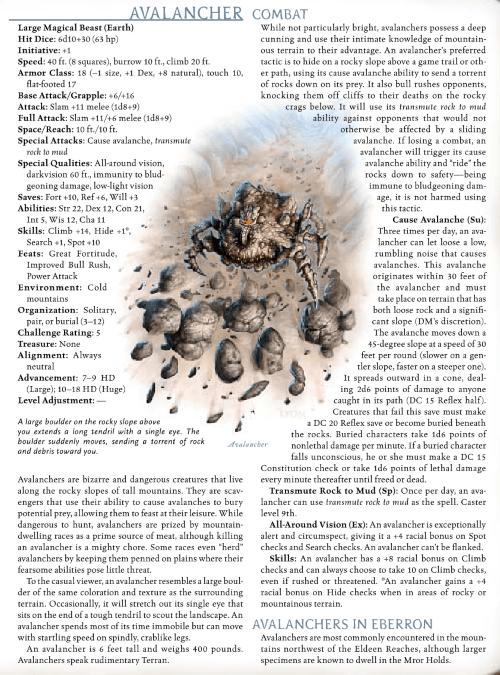 earth-quake-generation-avalancher-dd-3-5-monster-manual-iii