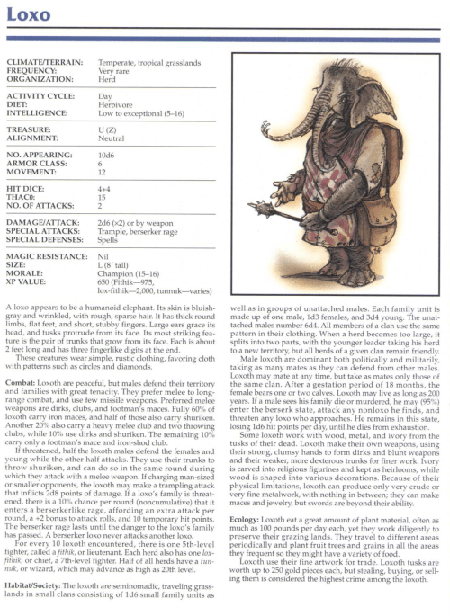 elephantidae-mimicry-loxo-tsr-2145-monstrous-compendium-annual-volume-1
