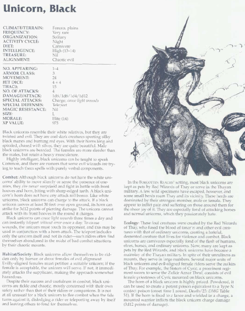 equus-mimicry-black-unicorn-tsr-2166-monstrous-compendium-annual-volume-3