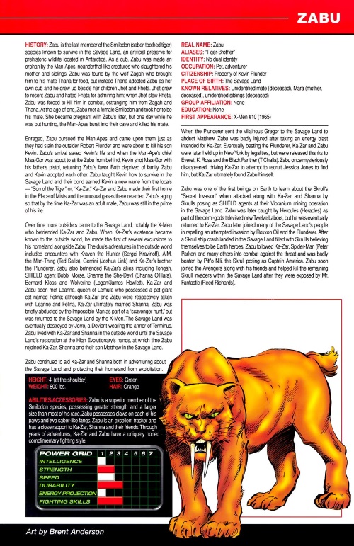 Felidae Mimicry-Zabu-Marvel Pets Handbook #01