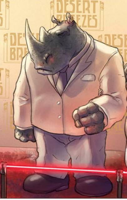 Rhino Mimicry-Obadiah Horn-Elephantmen (Image)