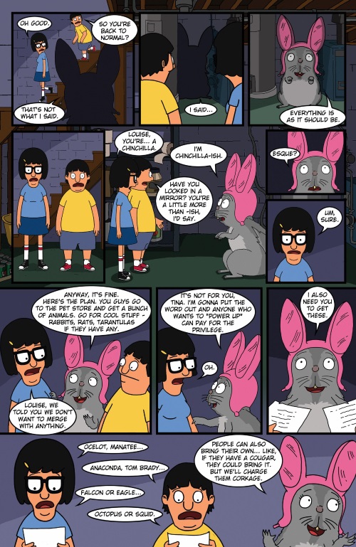Rodent Mimicry-Louise as Chinchilla-Bob's Burgers V2 #14 (Dynamite)