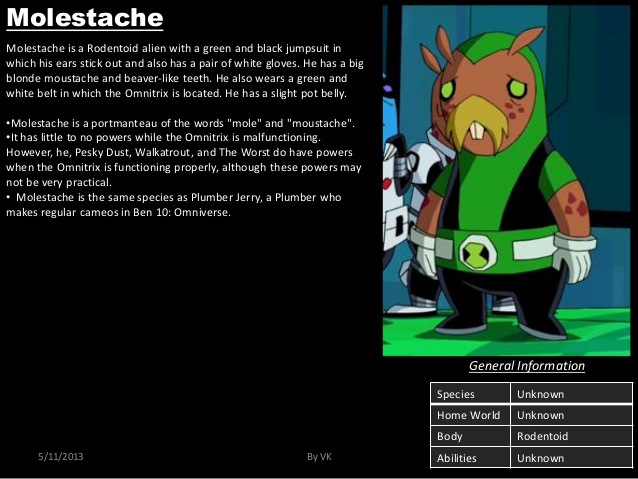 Rodent Mimicry-Mole-Stache-Ben 10