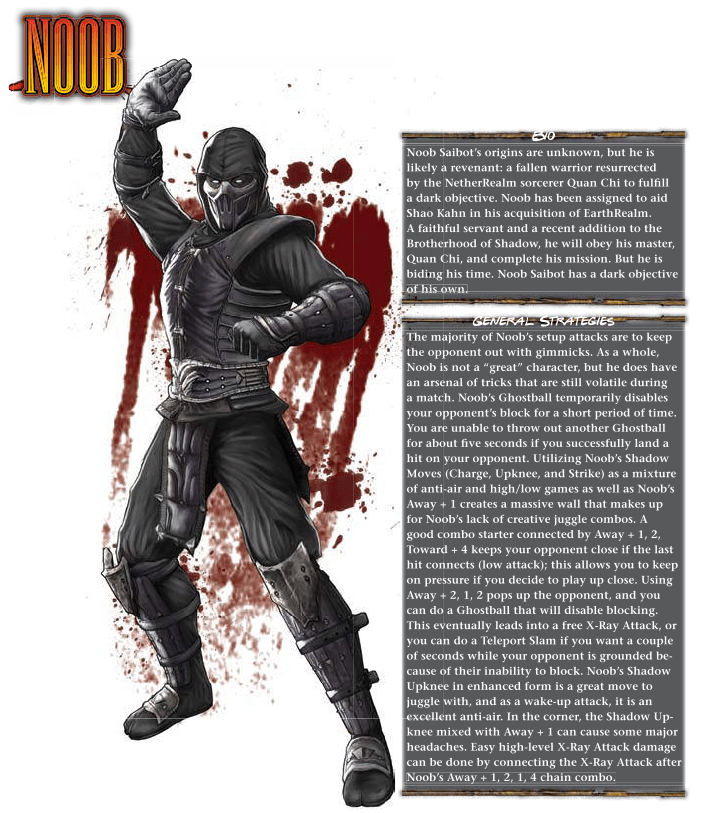 Zombie Mimicry-MK-Noob Saibot-Mortal Kombat 9 (2011) Prima Guide