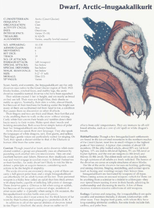 dwarf-mimicry-artic-inugaakalikurit-dwarf-tsr-2166-monstrous-compendium-annual-volume-3