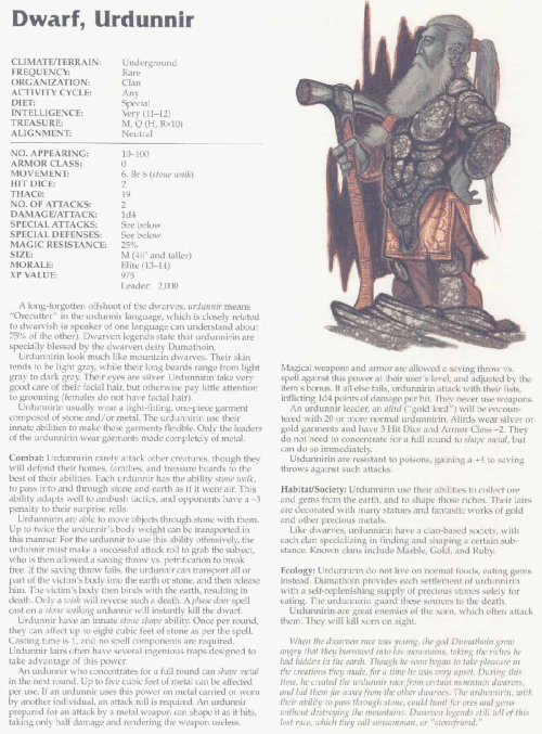 dwarf-mimicry-urdunnir-dwarf-tsr-2166-monstrous-compendium-annual-volume-3